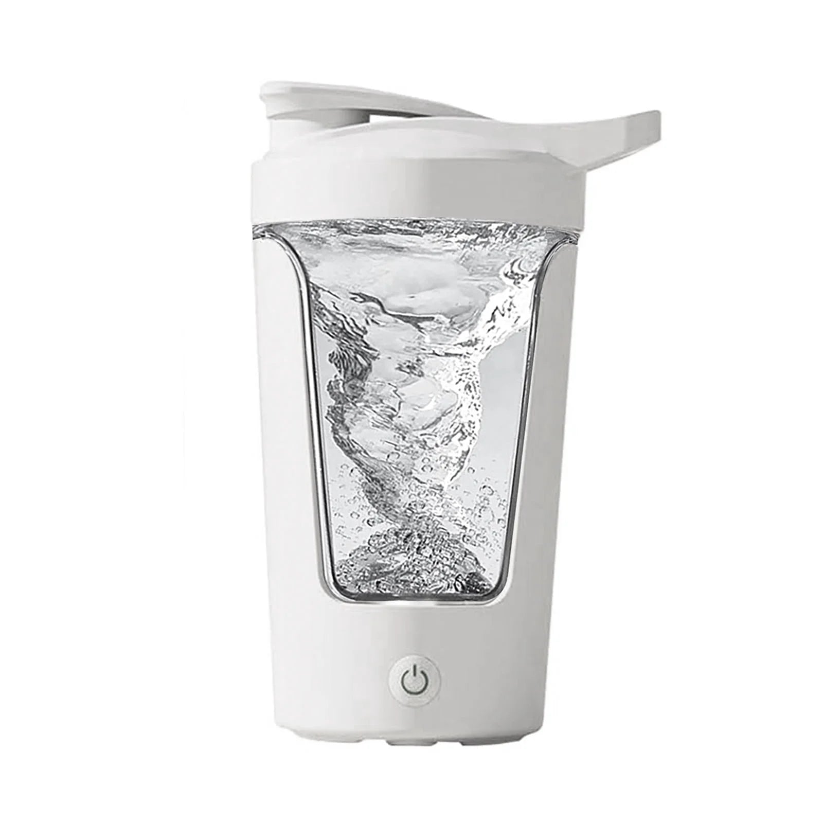 Electric Shaker Bottle for Protein ,Rechargeable Drink Mixer Cup for Coffee Milk Mixing,White