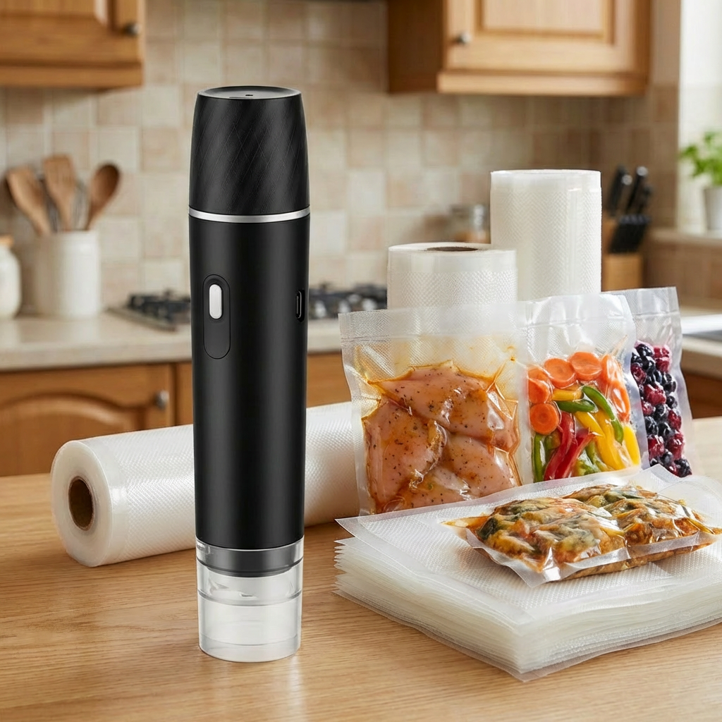 Portable USB Food Sealer for Ultimate Freshness