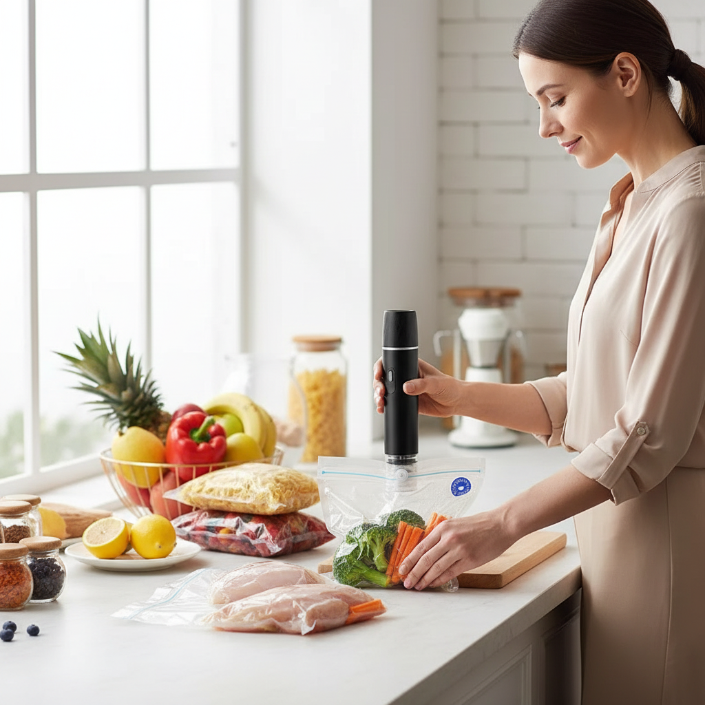Portable USB Food Sealer for Ultimate Freshness